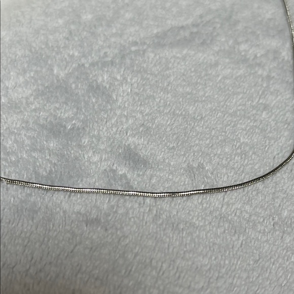 Simple Silver Necklace 16”-18” - Picture 2 of 2